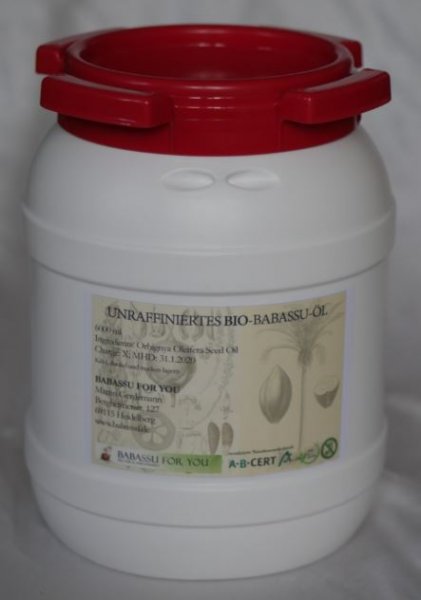 5 Kilo Bio-Babassuöl unraffiniert, MHD 31.12.23